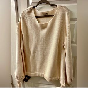 Two Anthropologie sweaters and a J Crew sweater